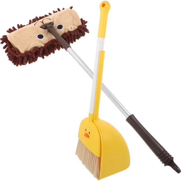 Small Broom Mop Set Baby Dustpan and Brush Household Cleaning Supplies