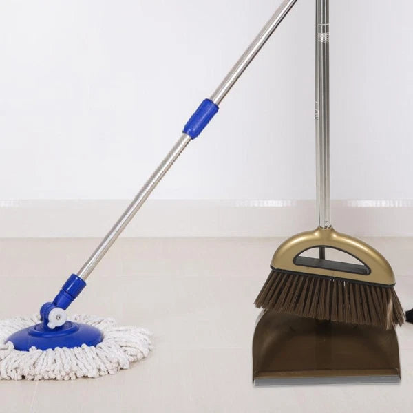 1 Set of Home Broom Dustpan Kitchen Garbage Floor Cleaning Broom