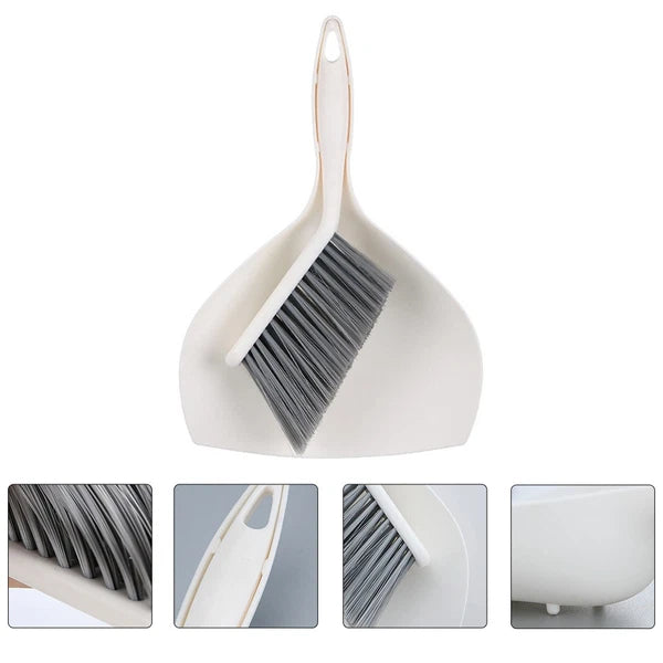 1 Set of Household Mini Broom Cleaning Dustpan Desktop Pet Cleaning Accessory