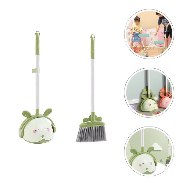 Children's Broom Set Cleaning Kids Toddler Small Dustpan Plastic