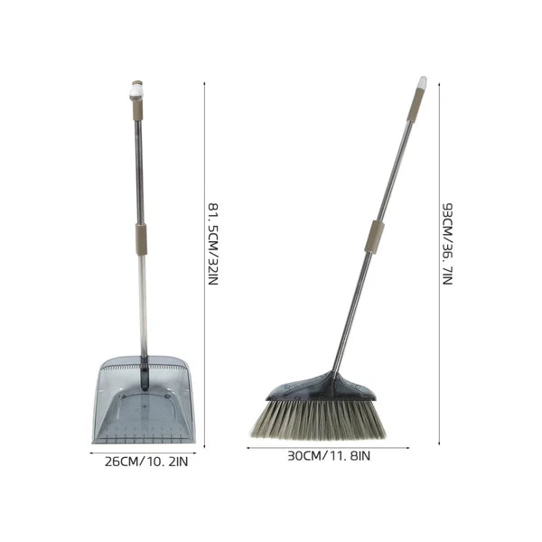 Soft Broom Sweeping Travel Office Dust Pan and Brush Dustpan Kit