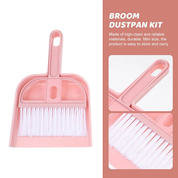 6 Sets Cleaning Artifact Miniature Brush and Dustpan Bulk Hand Broom