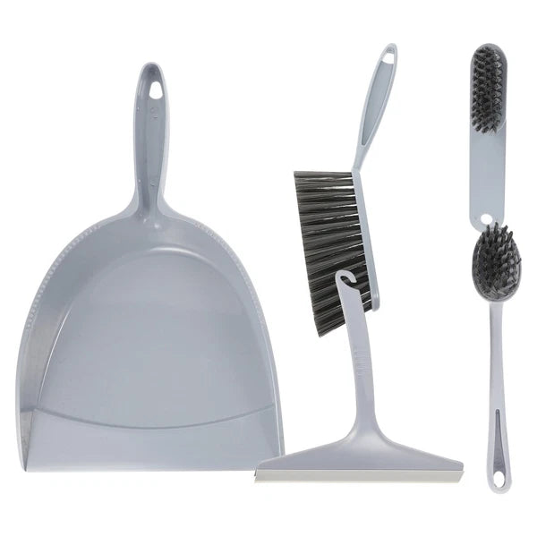 5Pcs Household Mini Broom Dustpan Set Small Desktop Glass Cleaning Tools