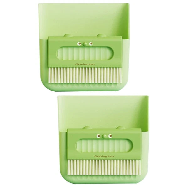 2 Pack Cleaning Broom Set Dustpan with Brush Convenient Mini And