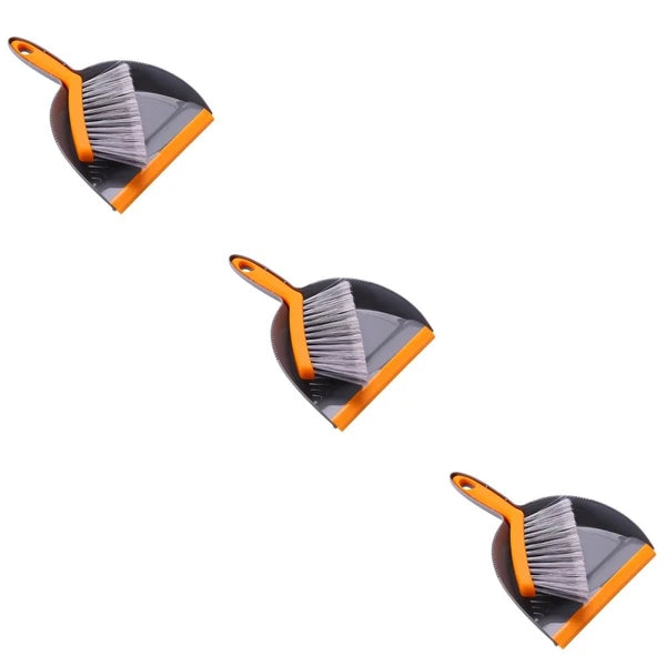 Set of 3 Mini Broom Dust Pan and Brush Sets Handheld Dustpan Small