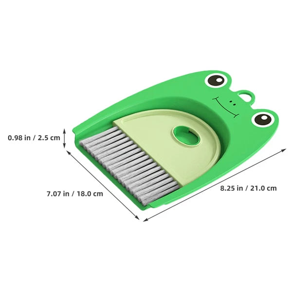 Small Broom Set Child Pupils Desktop Brush Dustpan and Compact Cleaning Tools