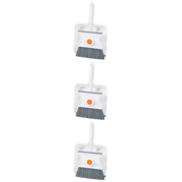 Broom Dustpan Set Mini Brush Child Toddler Desk and Table Cleaning Kit Handheld