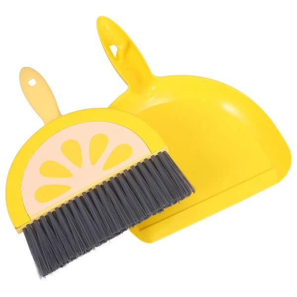 Mini Broom Set Office Brooms for Sweeping Indoor Small and Dustpan