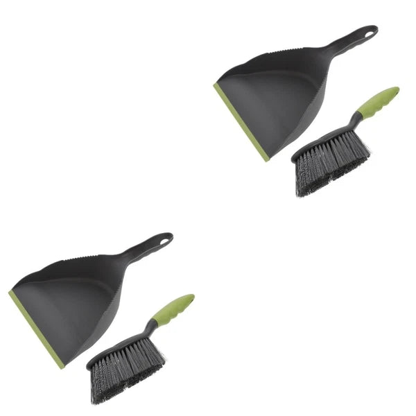 2 Sets of Household Mini Broom and Dustpan Desktop Practical Cleaning Tool