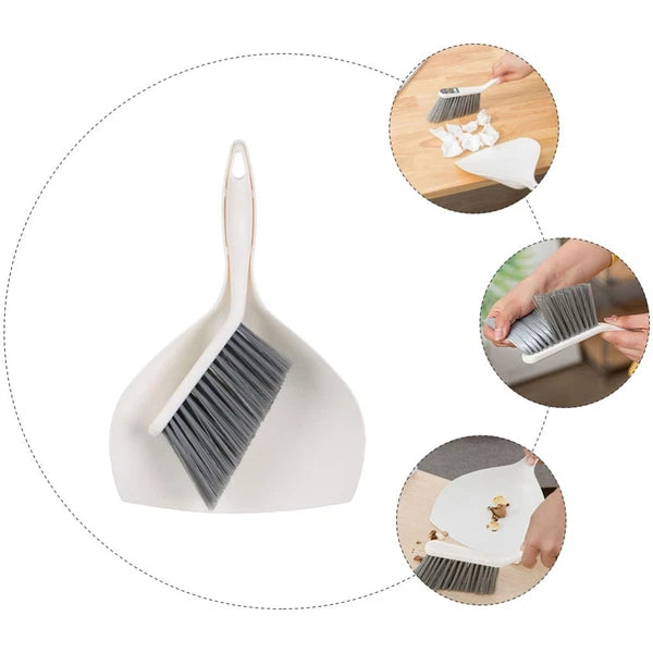 2 Sets of Desktop Cleaning Supplies Mini Broom Dustpan Portable Cleaning Tool