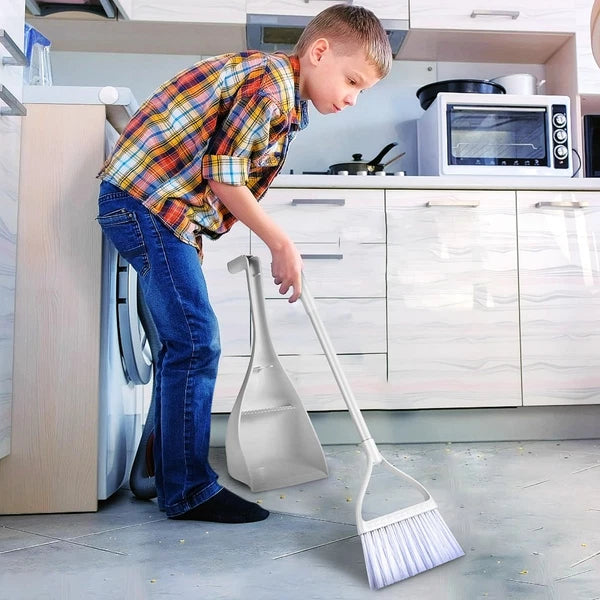 Mini Broom and Dustpan Combination Child Dad Miniature Small Cleaning Brushes
