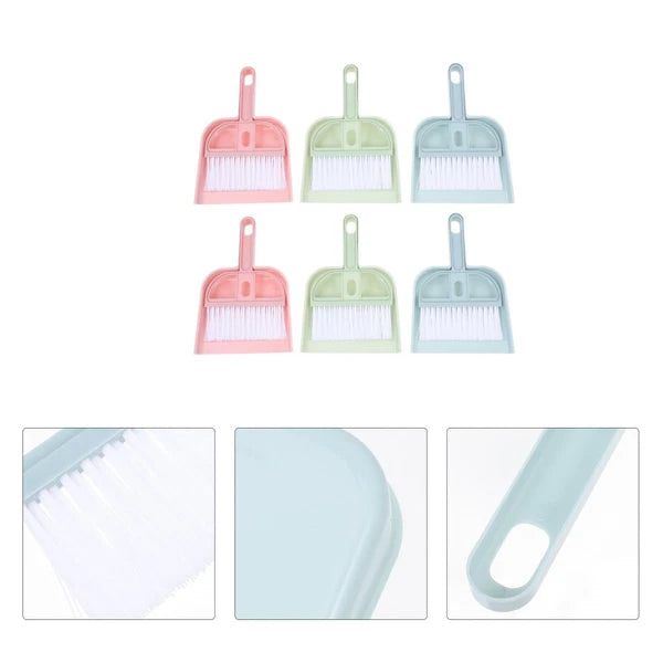 6 Sets Cleaning Artifact Miniature Brush and Dustpan Bulk Kids Broom