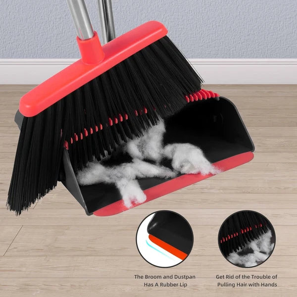 Broom and dustpan set, broom and dustpan combination set, for home use