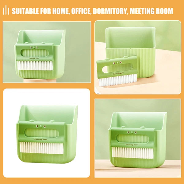2 Pack Cleaning Broom Set Dustpan with Brush Convenient Mini And