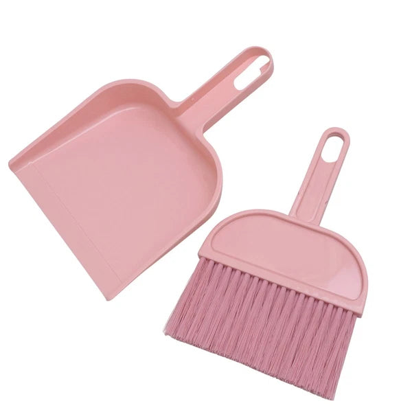 Mini Broom Dustpan Set Desktop Small Cleaning Supplies Keyboard Duster