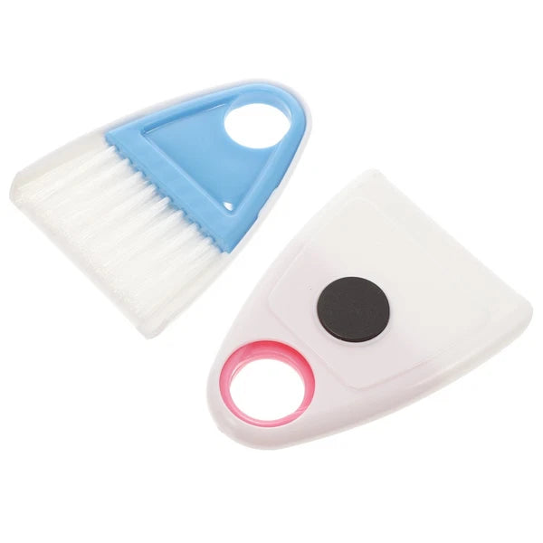 2 Sets Cleaning and Sweeping Dad Desktop Mini Broom with Stand up Dustpan