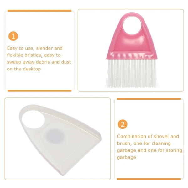 2 Sets Cleaning and Sweeping Child Bridegroom Desktop Mini Broom Small