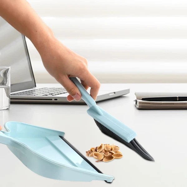 4 Pack Dustpan and Brush Set, Small Portable Handheld Dustpan and Brush Combo...