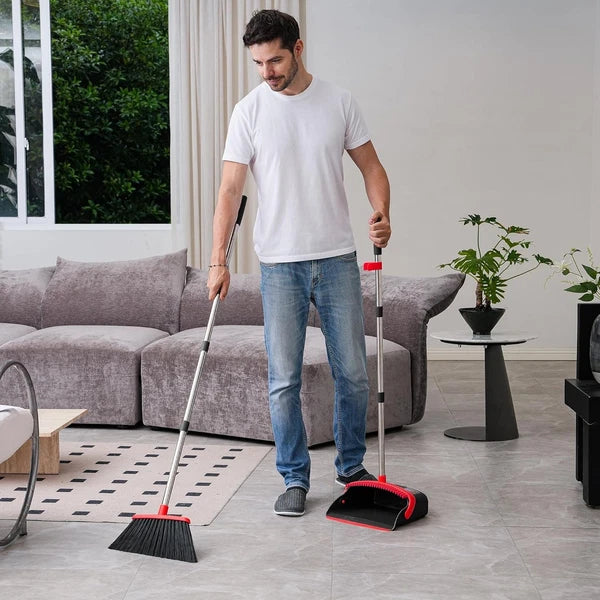 Broom and dustpan set, broom and dustpan combination set, for home use