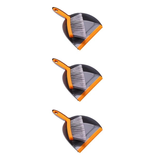 3 Pieces Mini Broom Set Desk Brush and Dust Pan Handheld Dustpan