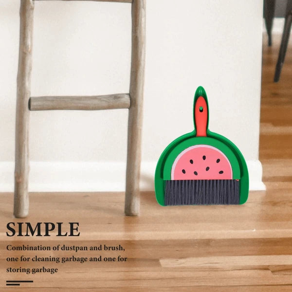 Mini Broom Set Travel Child Desktop Brush Dust Cleaner with Dustpan