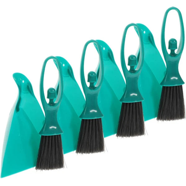 4 Sets Mini Broom Dustpan Cleaning Supplies for Housekeeping Desktop