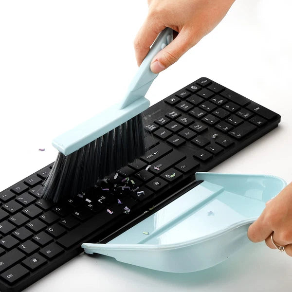 4 Pack Dustpan and Brush Set, Small Portable Handheld Dustpan and Brush Combo...