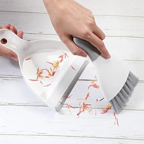 6 Pack Mini Hand Broom and Dustpan Set for Table Desk Computer Keyboard