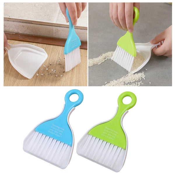 2 Sets Dust Removal Broom Keyboard Cleaner Child Cleaning Dustpan