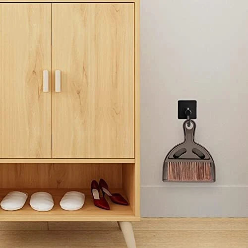 Mini Hand Broom and Dustpan Set for Table Desk Computer Keyboard